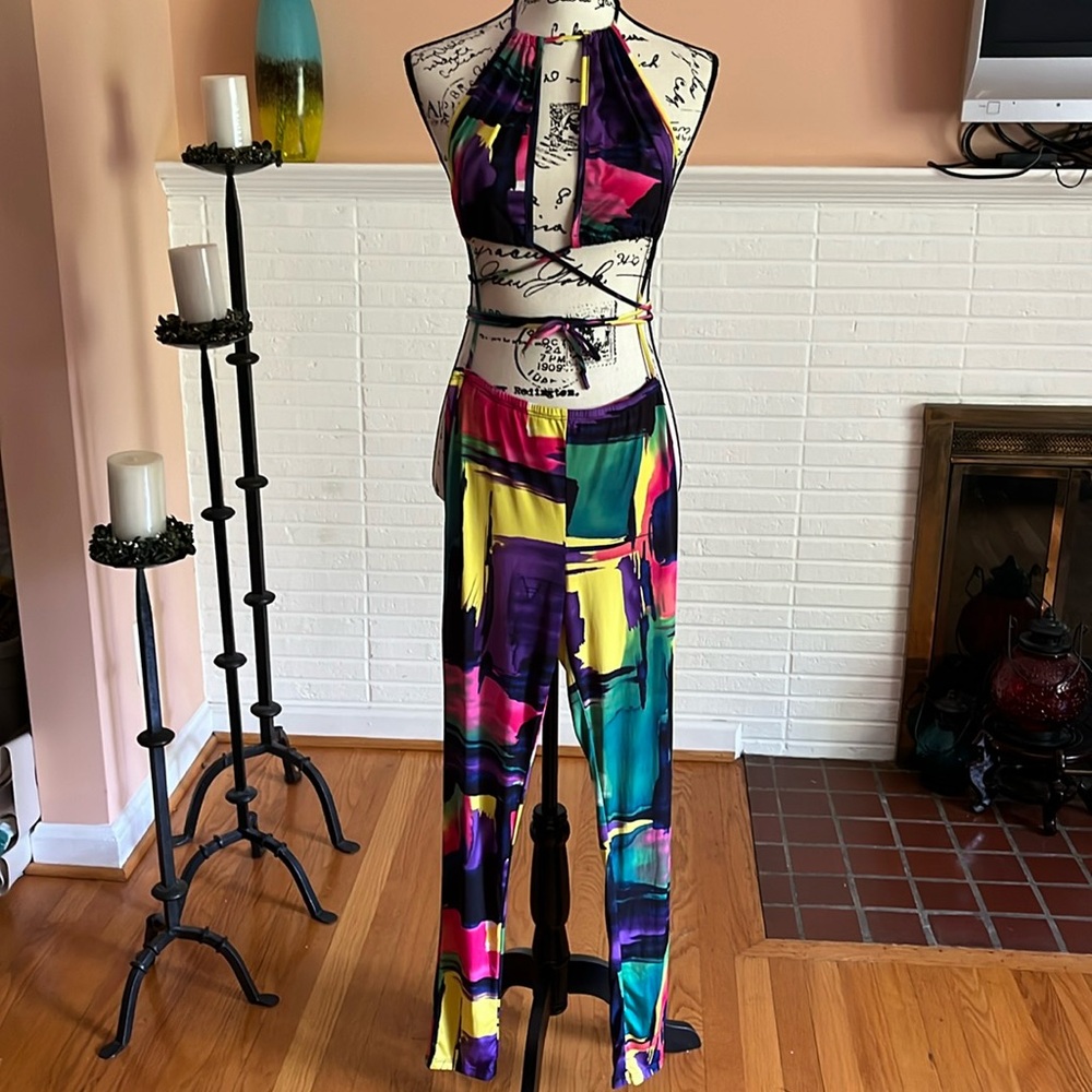 Fashion Queen 2PC Halter and Legging Set